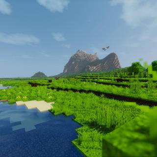 Minecraft flat wallpaper
