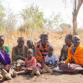 African village wallpaper