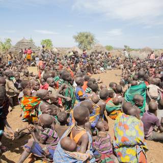 African village wallpaper