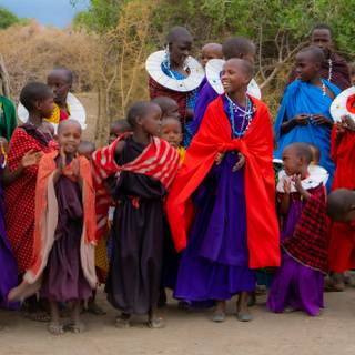 African village wallpaper