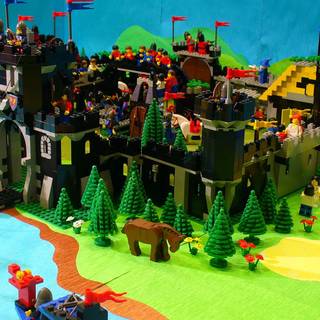 Lego castle wallpaper