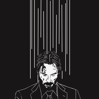 John Wick black wallpaper
