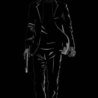 John Wick black wallpaper