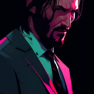 John Wick black wallpaper