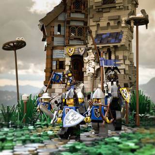 Lego castle wallpaper