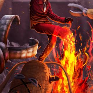 Black Leg Sanji wallpaper