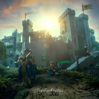 Lego castle wallpaper