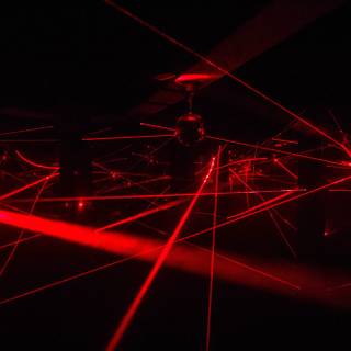 Red laser wallpaper