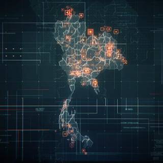 Thailand map wallpaper