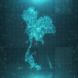 Thailand map wallpaper