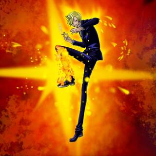 Black Leg Sanji wallpaper