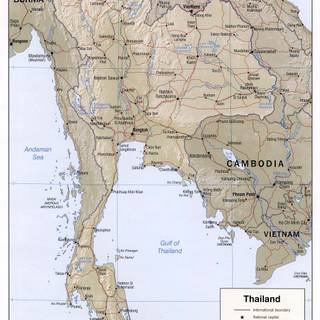 Thailand map wallpaper