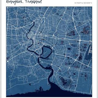 Thailand map wallpaper