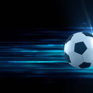 Blue soccer ball wallpaper