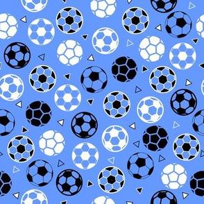 Blue soccer ball wallpaper