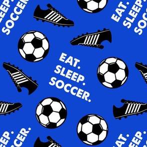 Blue soccer ball wallpaper