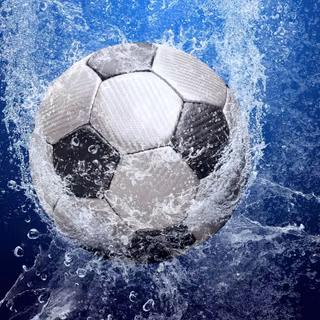 Blue soccer ball wallpaper