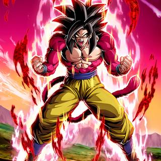 Goku Super Saiyan 4 4k phone wallpaper