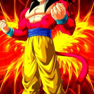 Goku Super Saiyan 4 4k phone wallpaper