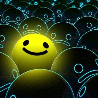 Cute smiley faces wallpaper