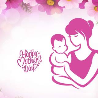 Mother's Day pink wallpaper