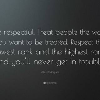 Be respectful wallpaper