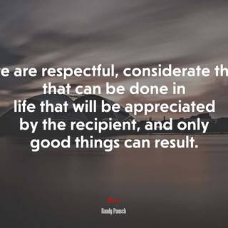 Be respectful wallpaper