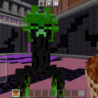 Minecraft Enderman and Creeper wallpaper