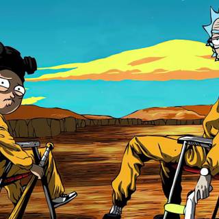 Breaking Bad cartoon wallpaper