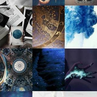 Blue and white aesthetic wallpaper