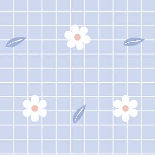 Blue and white aesthetic wallpaper