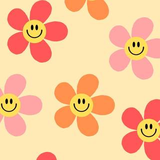 Preppy flower phone wallpaper