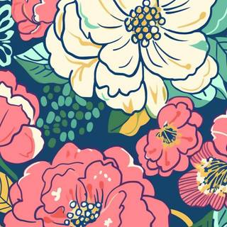 Preppy flower phone wallpaper