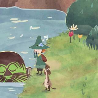 Snufkin: Melody of Moominvalley wallpaper