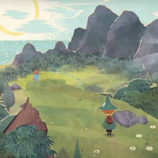 Snufkin: Melody of Moominvalley wallpaper