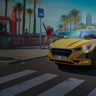 Taxi Life: A Cab Driving Simulator wallpaper