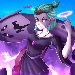 Purple Owl House wallpaper