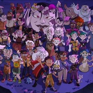 Purple Owl House wallpaper