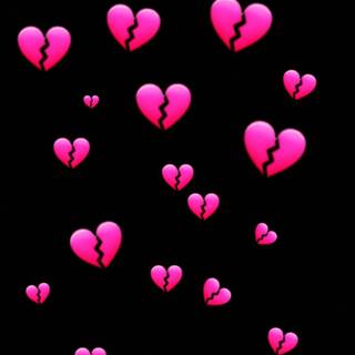 Y2K broken heart wallpaper