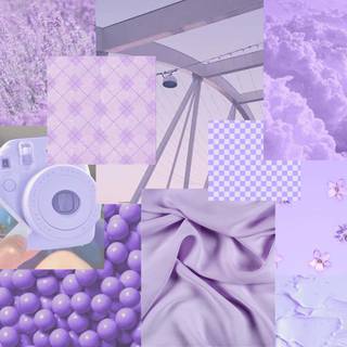 Summer purple collage wallpaper