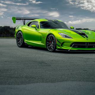 Green Dodge Viper wallpaper