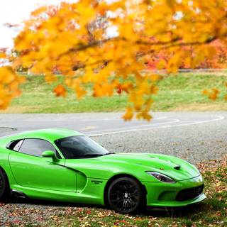 Green Dodge Viper wallpaper