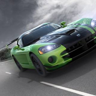 Green Dodge Viper wallpaper