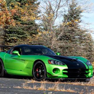Green Dodge Viper wallpaper