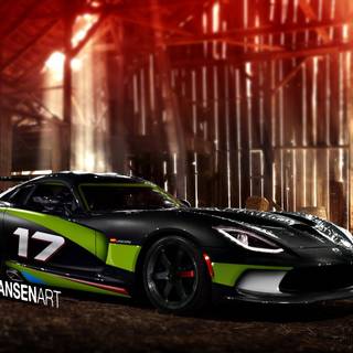 Green Dodge Viper wallpaper