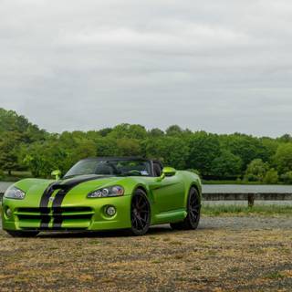 Green Dodge Viper wallpaper