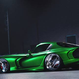 Green Dodge Viper wallpaper