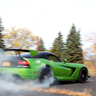 Green Dodge Viper wallpaper