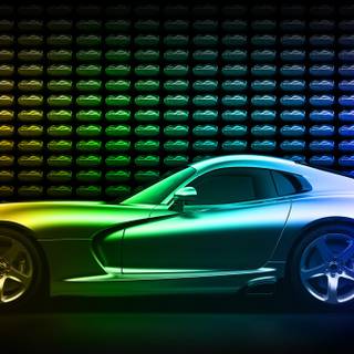 Green Dodge Viper wallpaper