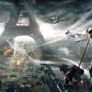 Battle scene wallpaper